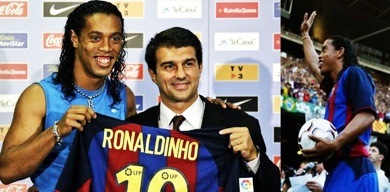 DÍA HISTÓRICO: 13 Años De La Presentación De Ronaldinho Con El FC ...