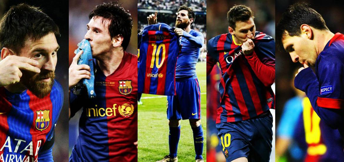 COMPILACIÓN IMPERDIBLE: Los 10 Mejores Festejos De Lionel Messi Con El ...